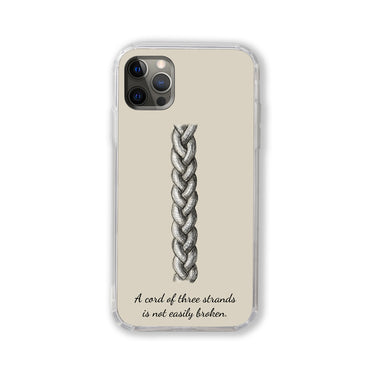 A cord of three strands is not quickly broken Phone Case